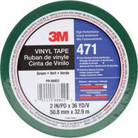Ruban en vinyle 471, 50,8 mm (2") la x 32,9 m (108') lo, 5,2 mils, Vert Duraquip Inc