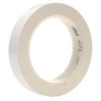 Ruban en vinyle 471, 25,4 mm (1") la x 32,9 m (108') lo, 5,3 mils, Blanc Duraquip Inc