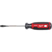 Tournevis &agrave; fente, Tige de 1/4", Ronde, 211 mm lo, Prise en Coussin&eacute;e Duraquip Inc