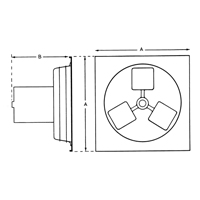 Ventilateur d'échappement 12" série panneau 1SP BA059 | Duraquip Inc