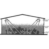 4000 Series Heater, Radiant Heat, Natural Gas, 40000 BTU/H Duraquip Inc