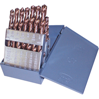 Jobber Length Drill Set, 15 Pieces, Cobalt Duraquip Inc