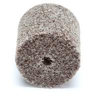 Meule d'abrasion et de polissage unitaris&eacute;e Scotch-Brite, 1" x 1", Arbre de 3/16"-7, Grain de Moyen, Oxyde d'aluminium Duraquip Inc