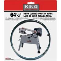 Lame de scie &agrave; ruban en m&eacute;tal, Acier au carbone, 64-1/2" lo x 1/2" la x &eacute;paisseur 0,025", 24 dents par pouce Duraquip Inc