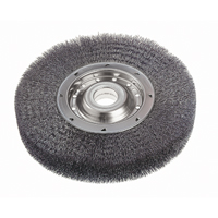 Brosses rotatives &agrave; fils cr&ecirc;p&eacute;s - Face large, 6" dia., Fils 0,0118", Arbre 2" Duraquip Inc