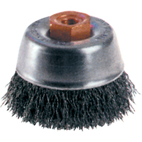 Crimped Wire Cup Brushes - High Speed Small Grinder Duraquip Inc