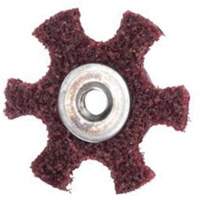 Abrasotex Surface Preparation Star, 4" Dia., Medium Grit, Aluminum Oxide Duraquip Inc
