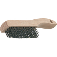 Brosses de grattage &agrave; manche &agrave; patin, garnissage en V, Acier inoxydable, 4 x 16 rangs de fils, Longueur 19-3/4" Duraquip Inc