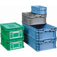 StakPak Plus 4845 System Containers, 15" W x 12" D x 7.5" H, Grey Duraquip Inc
