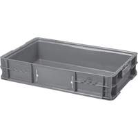 StakPak Plus 4845 System Containers, 15" W x 24" D x 5" H, Grey Duraquip Inc