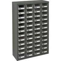 Casiers pour pi&egrave;ces KPC-400, Acier galvanis&eacute;, 48 tiroirs, 22-3/5" x 8-7/10" x 36-9/10", Gris Duraquip Inc
