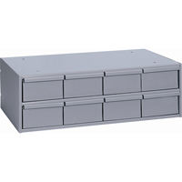 Industrial Drawer Cabinets, 8 Drawers, 22-3/4" W x 11-5/8" D x 7-3/8" H, Grey Duraquip Inc