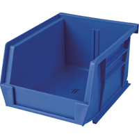 Bac en plastique, 8-1/4" la, 9" h x 18" p, Bleu Duraquip Inc
