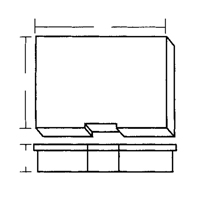 Compartment Case, Plastic, 15-1/2" W x 11-3/4" D x 2-1/2" H, Grey Duraquip Inc