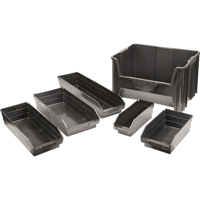 Recycled Shelf Bins, 4-1/8" W x 11-5/8" D x 4" H, 30 lbs. Capacity Duraquip Inc