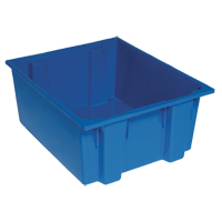 Stack & Nest Totes, 10" x 23.5" x 19.5", Blue Duraquip Inc