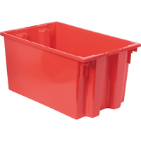 Stack & Nest Totes, 12" x 23.5" x 15.5", Red Duraquip Inc