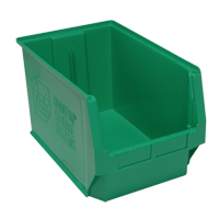Giant Stacking Containers, 12.375" W x 19.75" D x 11.875" H, Green Duraquip Inc