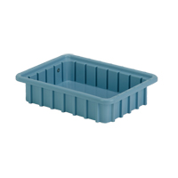 Contenants Divider Box, Poly&eacute;thyl&egrave;ne, 10,8" la x 8,3" p x 2,5" h, Bleu p&acirc;le Duraquip Inc