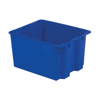 Polylewton Stack-N-Nest&reg; Containers, 12" x 21" x 17", Blue Duraquip Inc