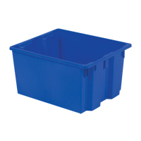 Polylewton Stack-N-Nest&reg; Containers, 13" x 24" x 20", Blue Duraquip Inc