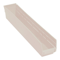 Bac pour &eacute;tag&egrave;re &eacute;conomique, 4-1/8" la, 4" h x 23-5/8" p, Ivoire Duraquip Inc