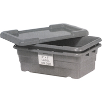 Cross Stack Bins, 16" W x 25.125" D x 8.5" H, Grey Duraquip Inc