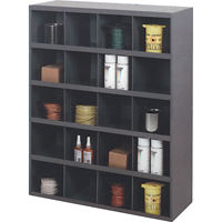 Storage Bin Cabinets, Steel, 20 Drawers, 33-3/4" x 12" x 42", Grey Duraquip Inc