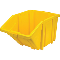 Bac g&eacute;ant en plastique, 15-1/2" la x 13" H x 25" p, Jaune, Capacit&eacute; 200 lb Duraquip Inc