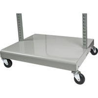 Mobile Tilt Bin Rack - Cart Only, Double-sided, 26-1/4" W x 22" D x 57-1/2" H CF475 | Duraquip Inc