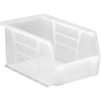 Clear-View Ultra Stack & Hang Bin, 6" W x 5" H x 9-1/4" D, Clear Duraquip Inc