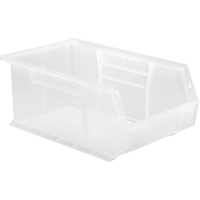 Clear-View Ultra Stack & Hang Bin, 8-1/4" W x 6" H x 13-5/8" D, Clear Duraquip Inc