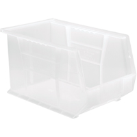 Clear-View Ultra Stack & Hang Bin, 8-1/4" W x 8" H x 13-5/8" D, Clear Duraquip Inc