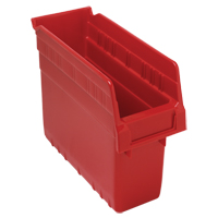 Bacs pour &eacute;tag&egrave;re Store-Max, 4-3/8" la x 8" H x 11-5/8" p, Rouge, Capacit&eacute; 44 lb Duraquip Inc