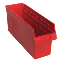 Bacs pour &eacute;tag&egrave;re Store-Max, 6-5/8" la x 8" H x 17-7/8" p, Rouge, Capacit&eacute; 56 lb Duraquip Inc
