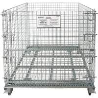 Collapsible Wire Container, 40" W x 48" D x 42" H, 4000 lbs. Capacity Duraquip Inc