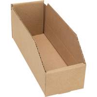 Boîtes profondes en carton ondul&eacute;, 3-3/4" la x 11-1/4" p x 4-1/2" h, Beige Duraquip Inc
