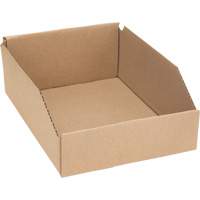 Boîtes profondes en carton ondul&eacute;, 8-3/4" la x 11-1/4" p x 4-1/2" h, Beige Duraquip Inc