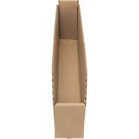 Boîtes profondes en carton ondul&eacute;, 2-7/8" la x 17-1/4" p x 4-1/2" h, Beige Duraquip Inc