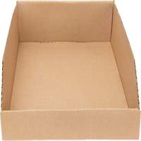 Boîtes profondes en carton ondul&eacute;, 9-3/4" la x 17-1/4" p x 4-1/2" h, Beige Duraquip Inc