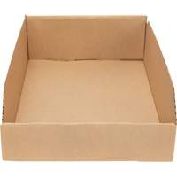 Boîtes profondes en carton ondul&eacute;, 11-3/4" la x 17-1/4" p x 4-1/2" h, Beige Duraquip Inc