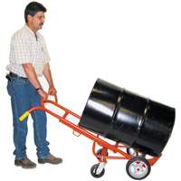 Ergonomic Drum Truck With Swivel Casters, Steel Construction, 55 - 85 US Gal. (45 - 70 Imperial Gal.) Duraquip Inc