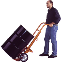 Chariots ergonomiques pour baril, Fabriqu&eacute; en Acier, 55 - 85 gal. US (45 - 70 gal. imp.) Duraquip Inc