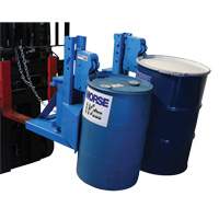 Manipulateur de barils MORSPEED 1500 pour chariot &eacute;l&eacute;vateur, Pour 55 gal. US (45 gal. imp.) Duraquip Inc