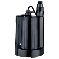 Pompe utilitaire submersible automatique, 1/3 CV, 2160 gal./h, 115 V, 4 A Duraquip Inc