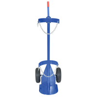 Chariot pour bouteille de gaz, Roues Pneumatique, Base de 12" la x 15-1/2" lo, 500 lb Duraquip Inc