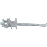 Single Ended Specialty Bung Nut Wrench, 1-1/2" Opening, 7-1/2" Handle, Zinc Cast Steel DC790 | Duraquip Inc