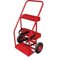Hot Works Fire Prevention Cart, Semi-Pneumatic Wheels, 17.75" W x 8.9" L Base, 100 lbs. Duraquip Inc