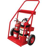 Hot Works Fire Prevention Cart, Semi-Pneumatic Wheels, 17.75" W x 8.9" L Base, 100 lbs. Duraquip Inc