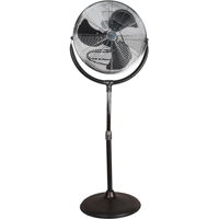 High-Velocity Pedestal Fan, Commercial, 3 Speed, 20" Diameter Duraquip Inc